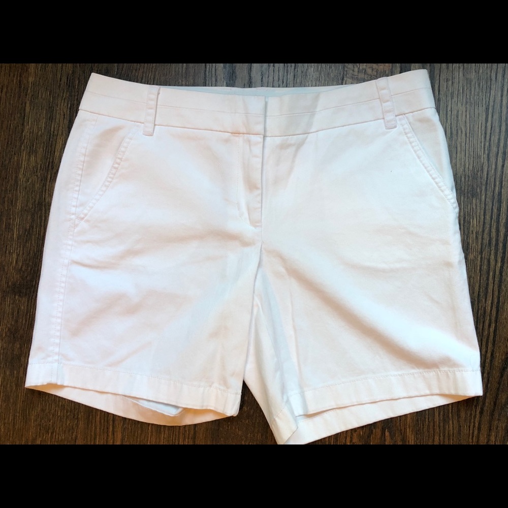 J. Crew White Chino Shorts